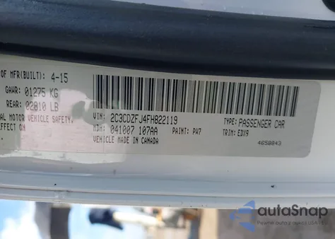 2015 Dodge Challenger R/T Scat Pack z USA, uszkodzony, nr VIN 2C3CDZFJ4FH822119